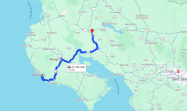 Nosara To/From Cañas/Rafting