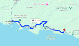 Playa Samara To/From Punta Islita
