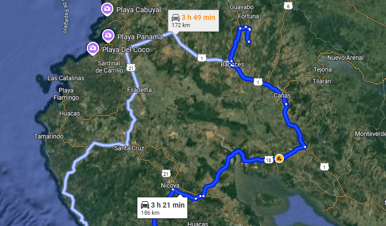 Nosara To/From Rio Perdido