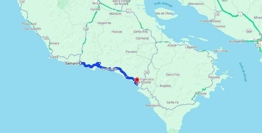 Playa Samara To/From Coyote