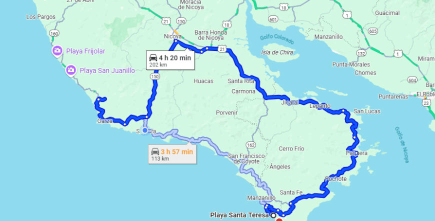 Nosara To/From Santa Teresa