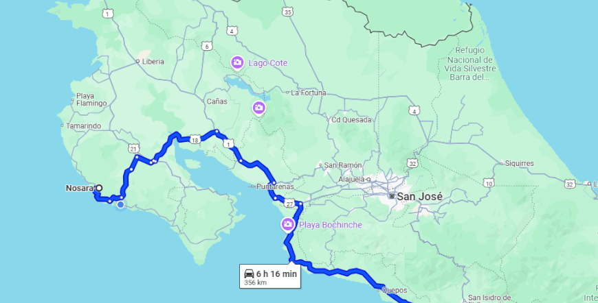 Nosara To/From Uvita Puntarenas