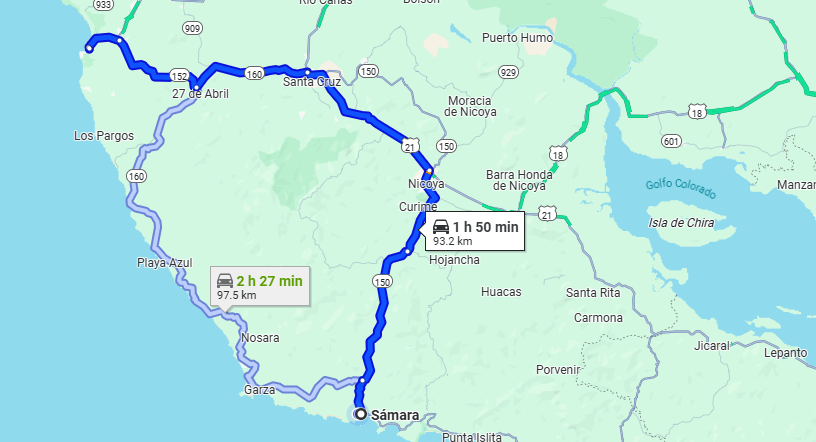 Samara to/from Tamarindo