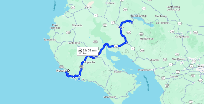 Nosara To/From Tilaran